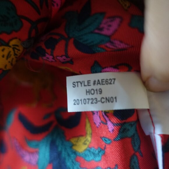 J. Crew #AE627 Collection Silk Twill Button Up Jungle Cat Print Shirt 0 2 XS - Picture 10 of 16